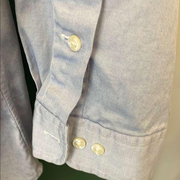 Ralph Lauren Men’s 17.5, 32/33 Chambray Button Down Shirt Classic - Picture 5 of 7